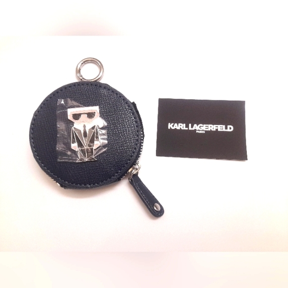 Karl Lagerfeld - Coin Pouch Bag Accessory - Navy Blue - NEW - Picture 1 of 5